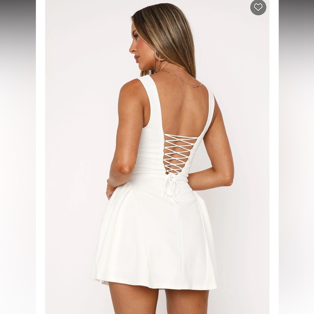 White Fox Moonlight Magic Mini Dress White